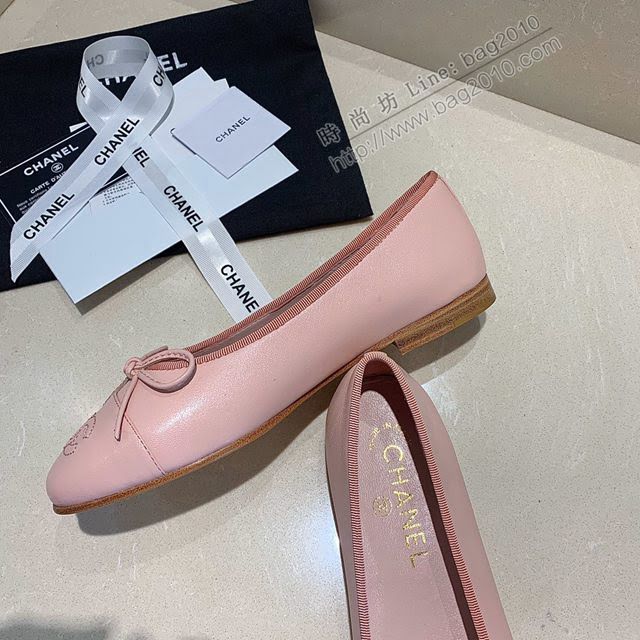 Chanel女鞋 香奈兒頂級芭蕾舞鞋 Chanel羊皮舒適平底鞋  naq1083